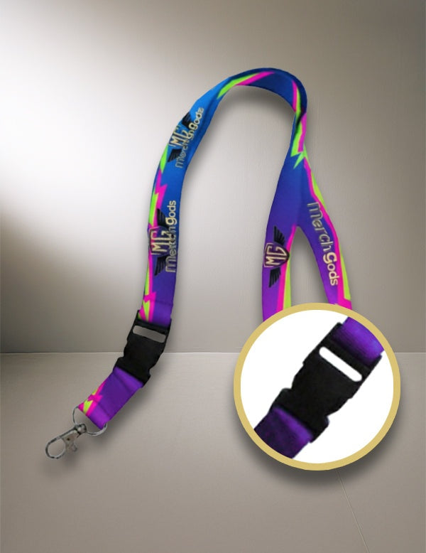 Lanyard 25 mm con clip de seguridad personalizado