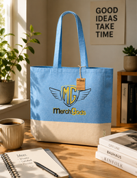 Tote bag Kauna con fuelle personalizada