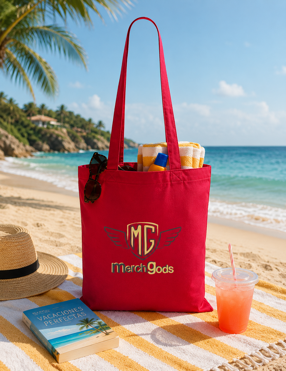 Tote bag de playa personalizada