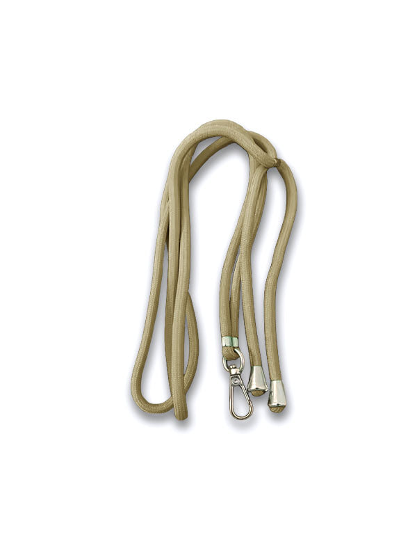 Abanico de madera con cordón - beige