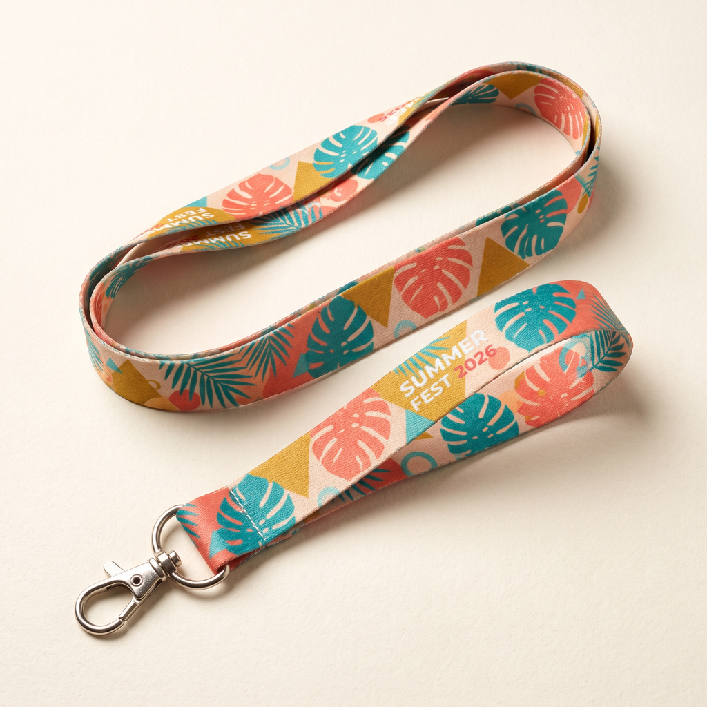 Lanyard 25 mm con clip de seguridad personalizado – foto 3