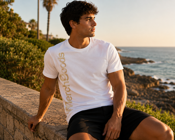 Camiseta blanca orgánica personalizada