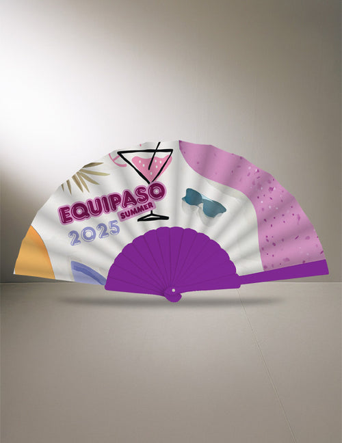 Abanico de plástico personalizado – foto 2