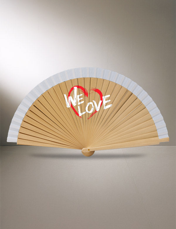 Abanico de madera barnizada personalizado – foto 5